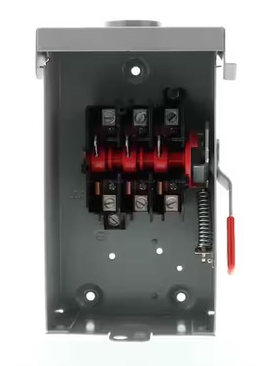 General Duty 60 Amp 3-Pole 3-Wire 240-Volt Non-Fusible Outdoor Safety Switch - 91004506893