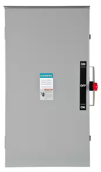 General Duty Double Throw 200 Amp 240-Volt 2-Pole Outdoor Non-Fusible Safety Switch - 9516939