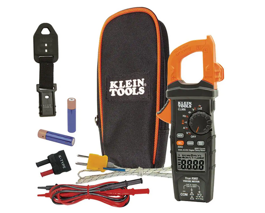 600 Amp AC/DC True RMS Auto-Ranging Digital Clamp Meter with Magnetic Hanger - 91009480573