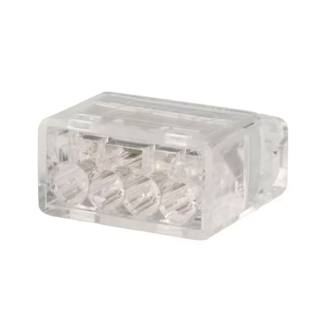 Ivory 4 Port Push-In Wire Connector (75-Pack)