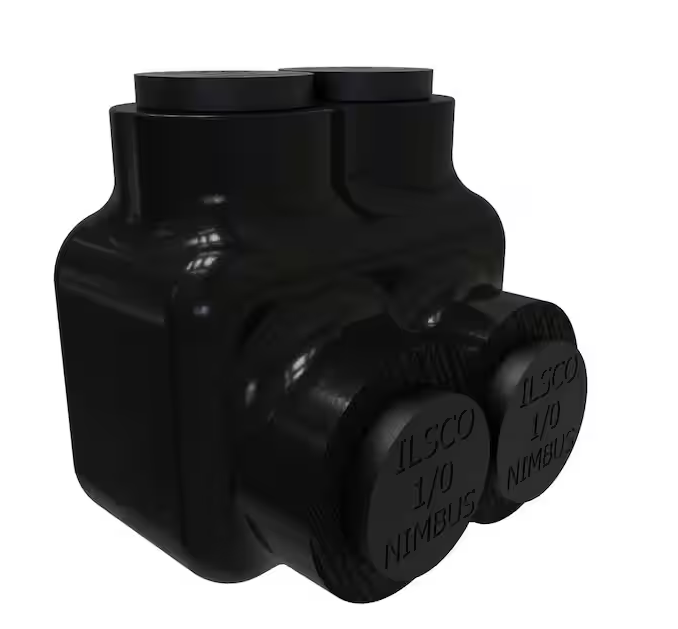 Nimbus Insulated Aluminum Multi-Tap Connector, Conductor Range 1/0-14, 2 Ports, Single Sided Entry - 91006426806