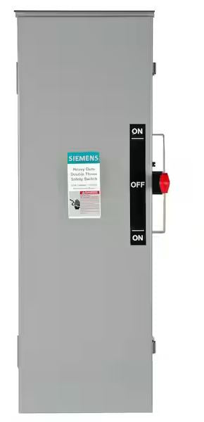 Double Throw 100 Amp 240-Volt 3-Pole Outdoor Non-Fusible Safety Switch - 91001074145