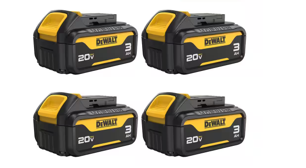 20-Volt 3.0 Ah MAX Lithium-Ion Premium Battery Pack (4-Pack)