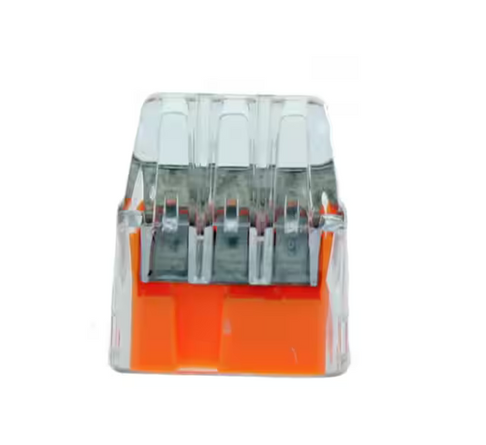 In-Sure 3-Port Push-In Connectors, Orange (250-Jar) - 91003516750