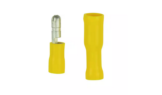 12-10 AWG Snap Connector 5 Female 5 Male, Yellow (10-Pack) - 9692053