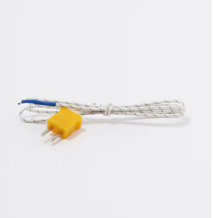 K Type Thermocouple - Length 1000 mm, Plug Length 12 mm, Range Minus 40°C to 260°C (Minus 40°F to 500°F) - 91009907546