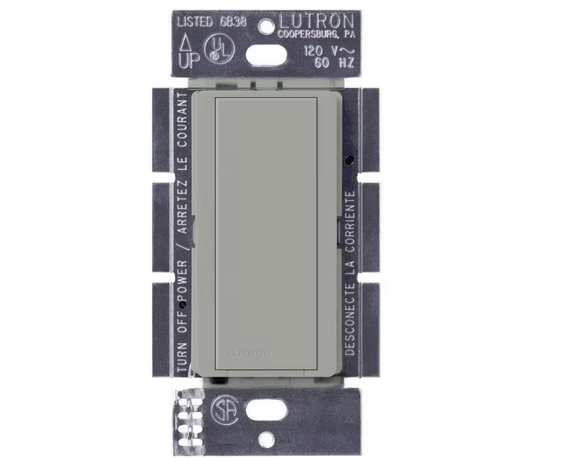 Maestro Companion Switch, for use with Maestro LED+ Dimmer Switches, 8-Amp, Gray (MA-AS-GR) - 91001257062