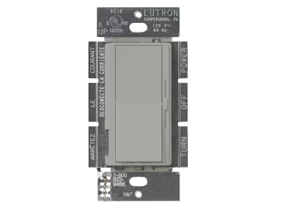 Diva Dimmer Switch for Magnetic Low Voltage, 450-Watt/Single-Pole, Gray (DVLV-600P-GR)