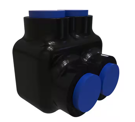 Nimbus4Flex Insulated Flexible Aluminum Multi-Tap Connector, Conductor Range 1/0-14, 2 Ports, Single Sided Entry - 91006426801