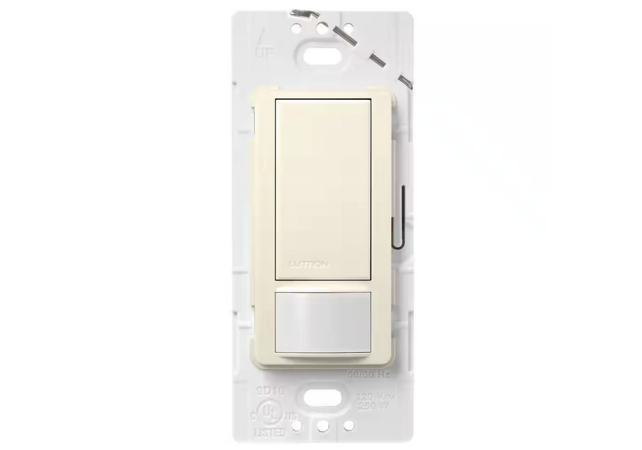 Maestro Motion Sensor Switch, No Neutral Required, 5-Amp, Single-Pole/Multi-Location, Biscuit (MS-OPS5M-BI)