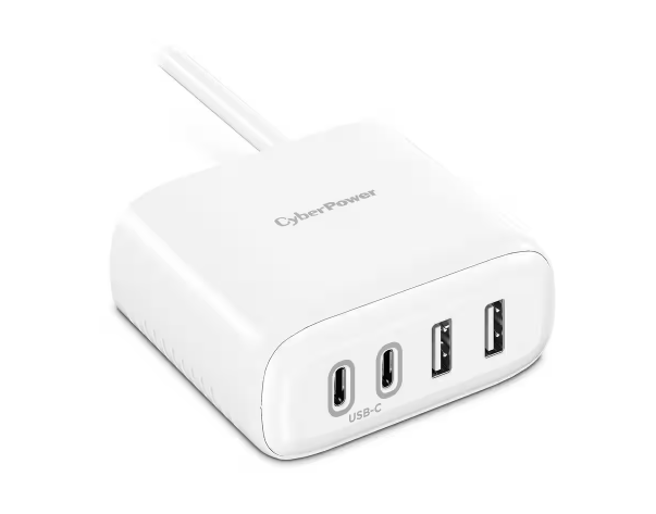 8 ft. 1-Outlet Surge Protector with USB-A USB-C and Cord, White - 91010413720
