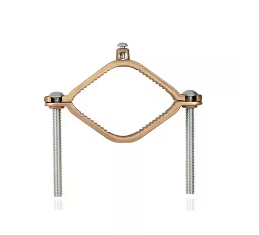 2-1/2 in. - 4 in. Water Pipe Size Bronze Ground Clamp, 2 STR Ground Wire Max - 91001841671