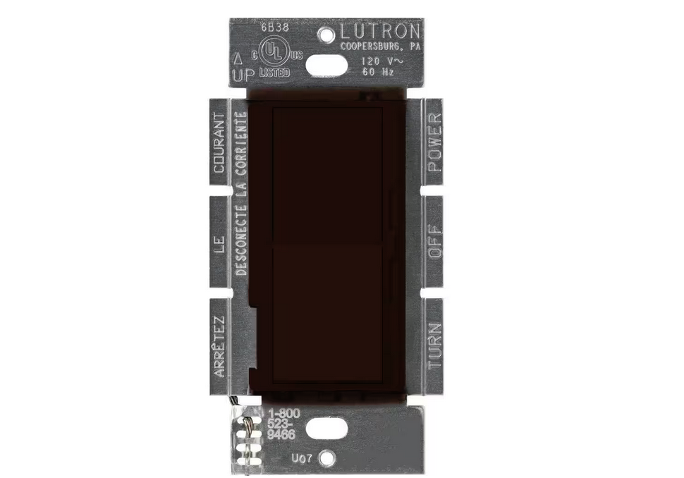 Diva Dimmer Switch for Magnetic Low Voltage, 450-Watt/Single-Pole, Brown (DVLV-600P-BR)