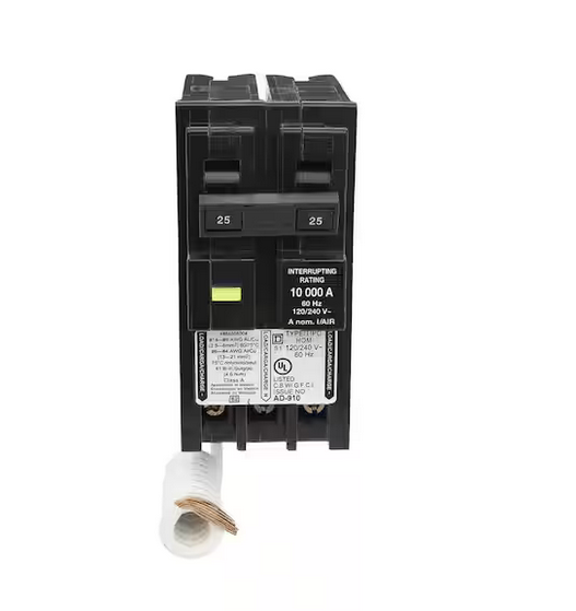 Homeline 25 Amp 2-Pole GFCI Circuit Breaker - 91006107772