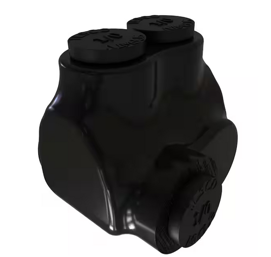 Nimbus Insulated Aluminum In-Line Splicer-Reducer Connector Offset, Conductor Range 1/0-14, 2-Ports - 91006426814