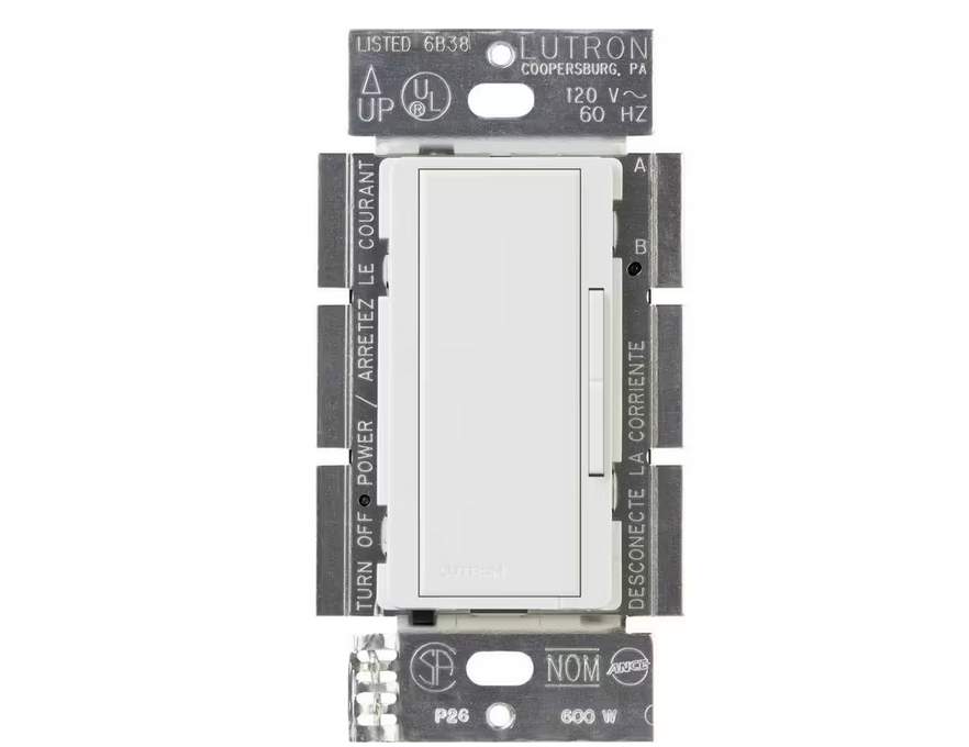 Maestro Companion Multi-Location Dimmer Switch, Only for Use with Maestro LED+ Dimmer, White (MA-R-WH)