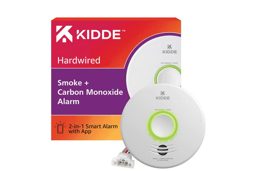Smart Smoke and Carbon Monoxide Detector, Hardwired with Voice Alert - 91006751613