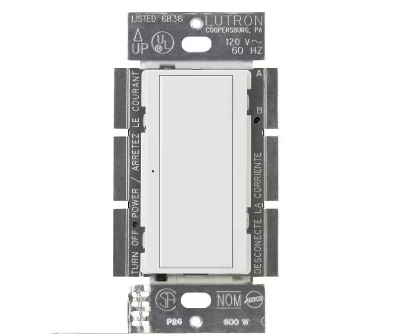 Maestro Digital Switch, On/Off 8-Amp/Multi-Location, White (MA-S8AM-WH) - 91000523596