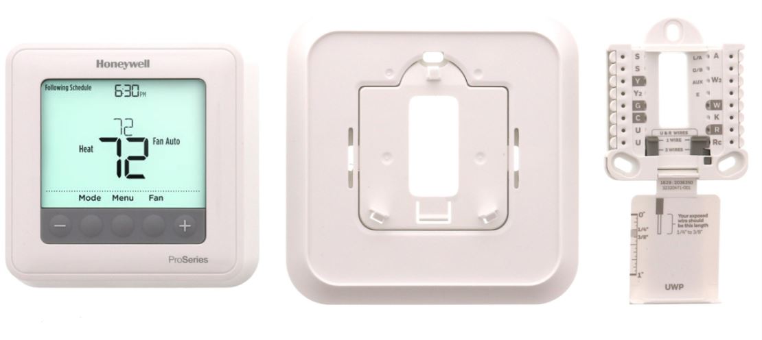 T6 Pro Programmable Thermostat 2 Heat 1 Cool (HP) 2 Heat 2 Cool (AC) - 959619