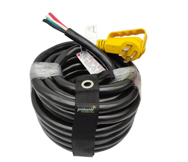50 ft. 6/3 Plus 8/1 50 Amp NEMA 14-50 Power Cord With Handle for RV/EV Charger/Generator/Range(14-50P to 4-Wires), Black - 91012159915