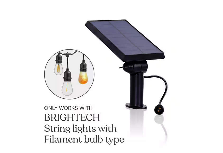 Ambience Pro 3.5 in. 1-Watt Solar Panel for Ambience Pro Outdoor Filament Edison Bulb Solar String Lights (1-Pack) - 91008125272