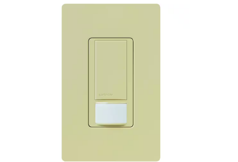 Maestro Dual Voltage Vacancy Sensor Switch, 6-Amp/Single-Pole, Ivory (MS-VPS6M2-DV-IV)