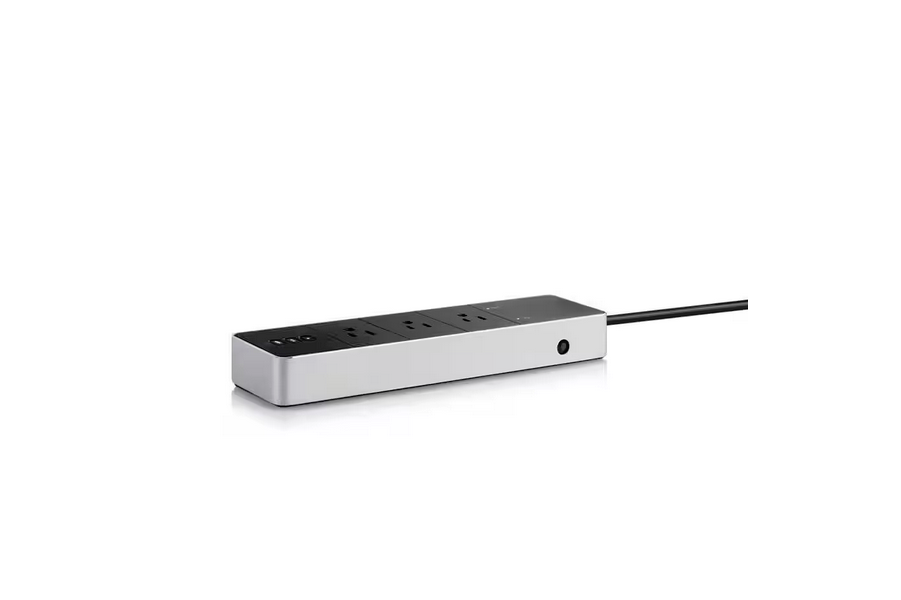 Energy Strip – WiFi Connected Triple Outlet Smart Power Strip, works with Apple Home and Protects your Devices (Black) - 91010319187