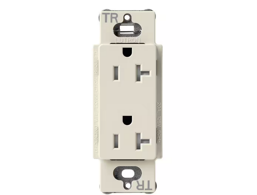 Claro 20-Amp Tamper-Resistant Duplex Receptacle, Pumice (SCRS-20-TR-PM) - 91009516054