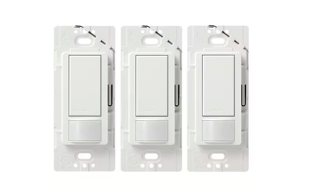 Maestro Motion Sensor Switch, 2 Amp/Single-Pole, White (MS-O2S-3PK-WH) (3-Pack)