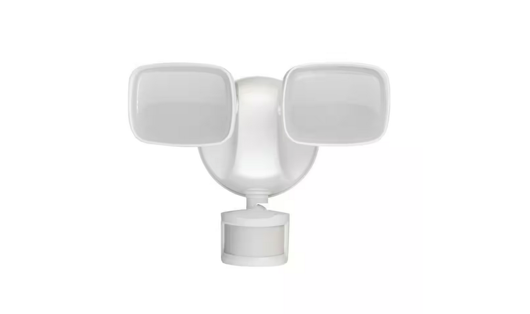 Motion-Sensing Hardwired LED White Security Floodlight - 91005963381