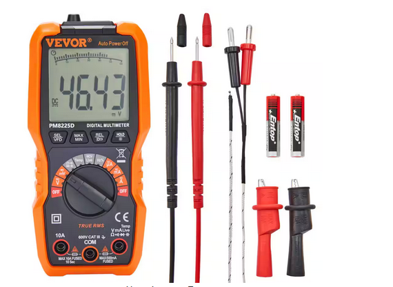DC AC 6000 Counts Digital Multi-Meter Tester Voltmeter NCV Ohm Volt Amp Resistance Diode Tester for Electrical Testing - 91010271207