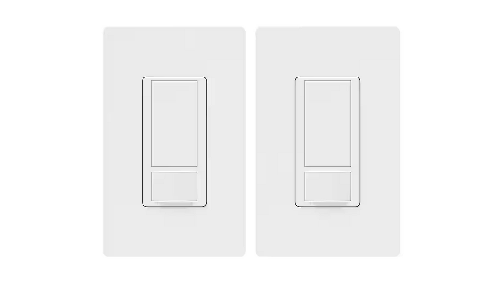 Maestro Motion Sensor Switch with Wallplate, 2 Amp/Single-Pole, White (MS-O2S-2PK-WHW) (2-Pack)