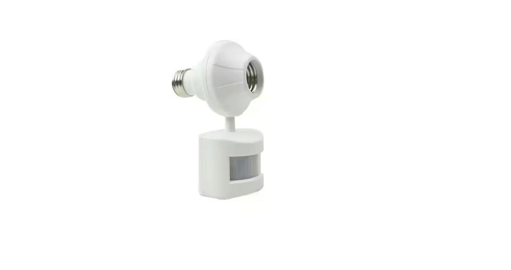 180 Degree Motion Activated Light Socket Control, White - 91001470466
