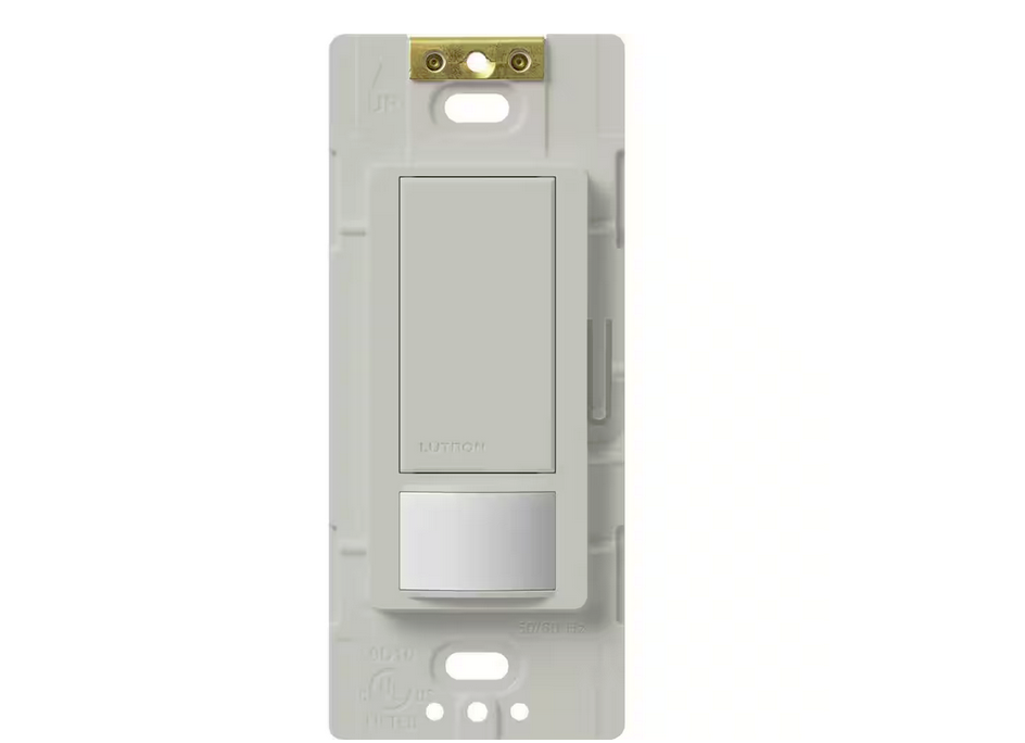 Maestro Vacancy-Only Sensor Switch, 2 Amp/Single-Pole, No Neutral Required, Palladium (MS-VPS2-PD)