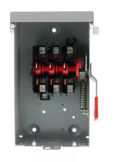 General Duty 60 Amp 3-Pole 3-Wire 240-Volt Non-Fusible Indoor Safety Switch - 91004506899