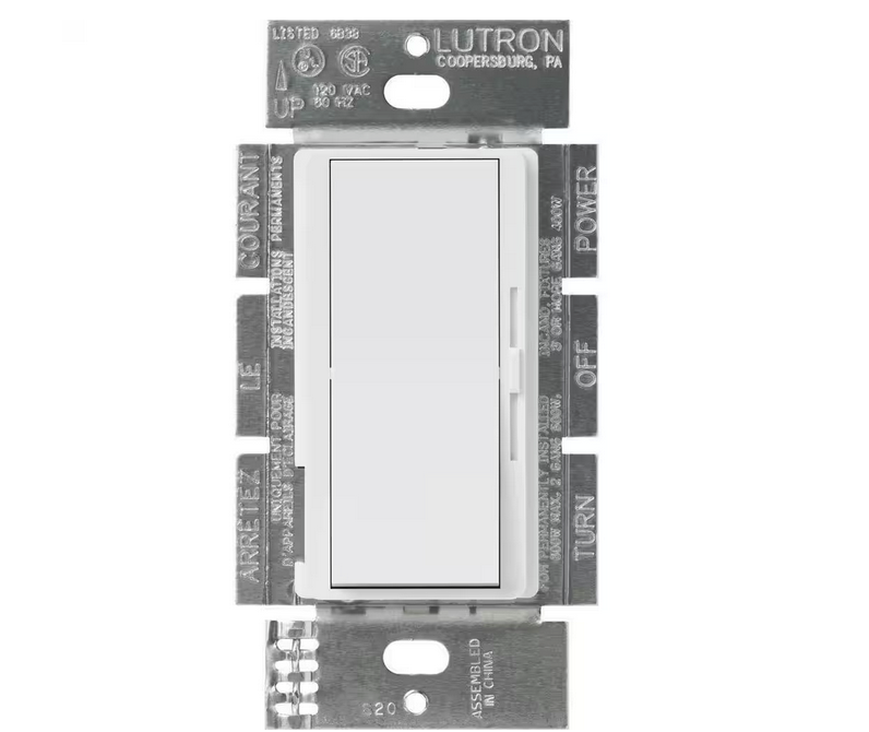 Diva 3-Speed Fan Control, Single-Pole/3-Way, 1.5 Amp, White (DVFSQ-F-WH) - 91002264005