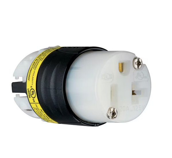 Pass & Seymour Extra-Hard Use Ground Continuity Monitoring 20 Amp 125-Volt NEMA 5-20R Straight Blade Connector