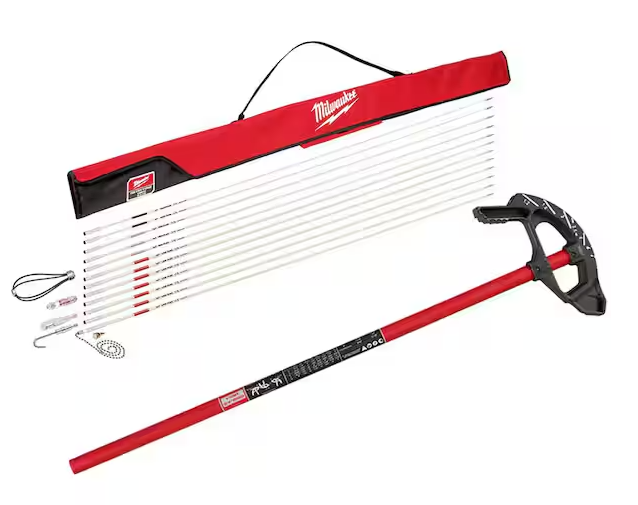 60 ft. Fiberglass Fish Stick Low/Mid/High Flex Combo Kit with 1 in. Iron Conduit Bender and Handle - 91011044037