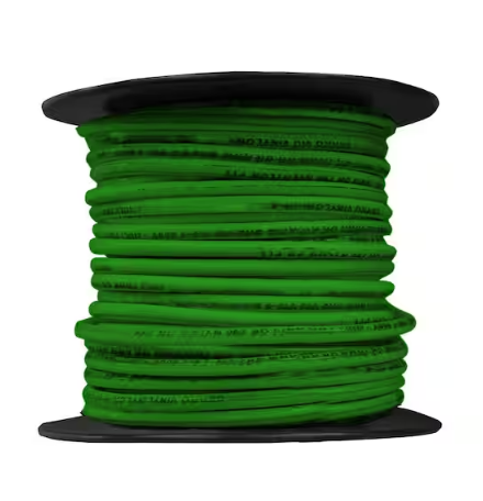100 ft. 14 Gauge Green Stranded Copper THHN Wire - 9572545