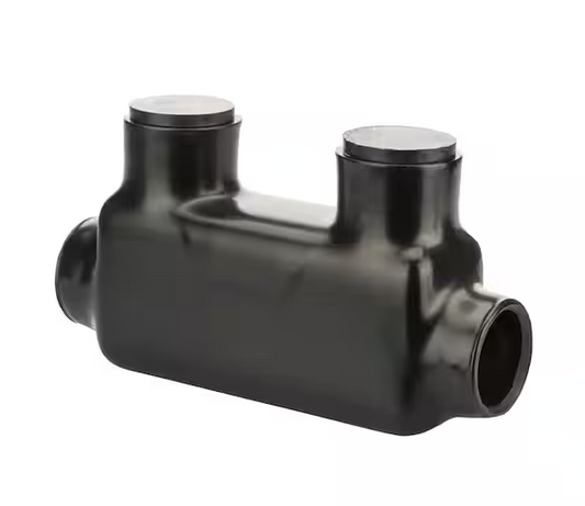 500 MCM - 4 AWG Bagged Insulated In-Line Splice, Black - 91001839889