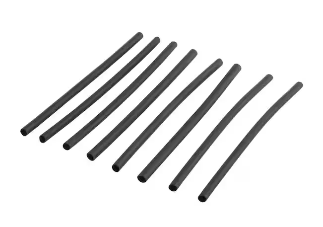 3/32 in. Heat Shrink Tubing, Black (8-Pack) - 9151596