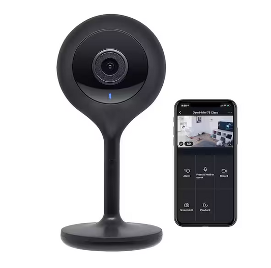 Look 1080p Smart Wi-Fi Security Camera HD, Black - 91003454168