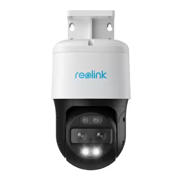 Trackmix Series Wired Outdoor 4K 360 PTZ PoE Home Security Camera with Dual View & Track, Smart Detection, Spotlight - 91010040101