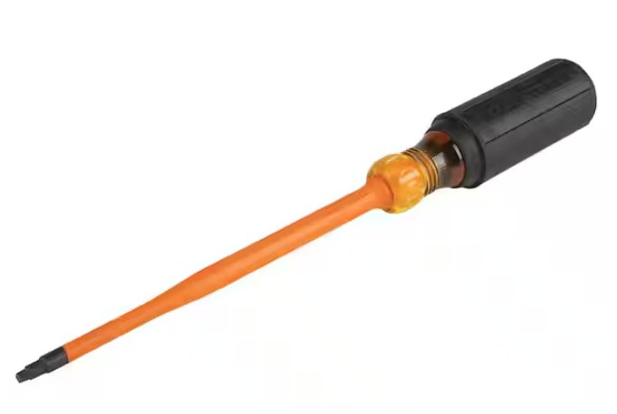 6 in. Round Shank #2 Square Slim-Tip Insulated Screwdriver - 91011004903