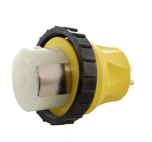 RV/Marine Adapter Regular Household 15 Amp Plug to 50 Amp RV/Marine Locking Female Connector