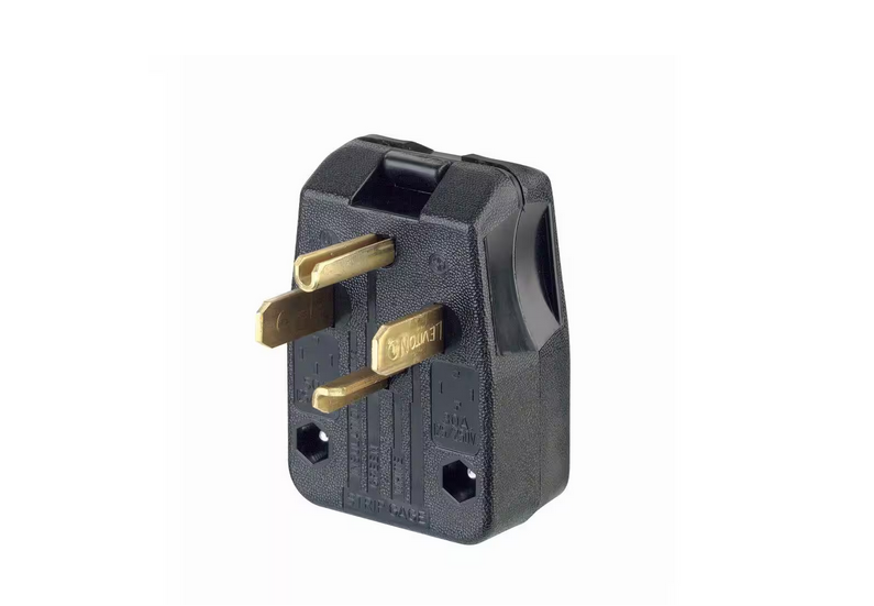 30 Amp/50 Amp 3-Pole Angle Plug NEMA 14-30P/14-50P, Black - 9614001