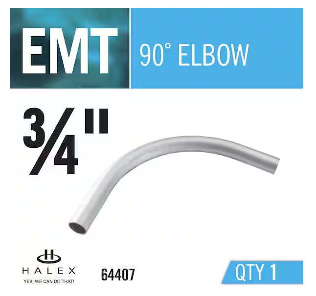 3/4 in. 90-Degree Electric Metallic Tube (EMT) Elbow - 9667536