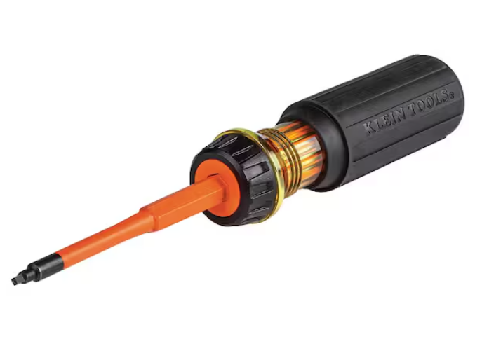 2-in-1 Insulated Flip-Blade Screwdriver, #1 Square, #2 Square - 91011004865