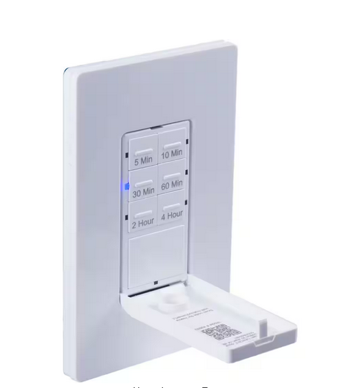 6-Setting Indoor Push Button Countdown Timer with Door, White - 91003528234