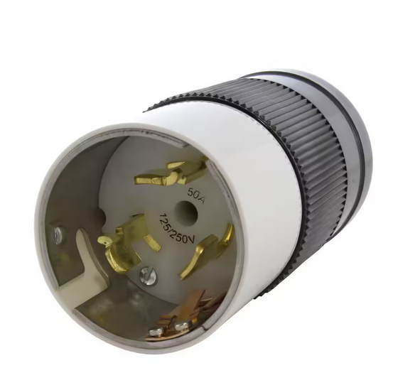 California Standard CS6365 50 Amp 125/250-Volt 4-Wires Locking Male Plug Assembly - 91007589752